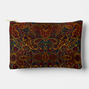 Pochette À Accessoires Joli design en cachemire marron foncé vintage