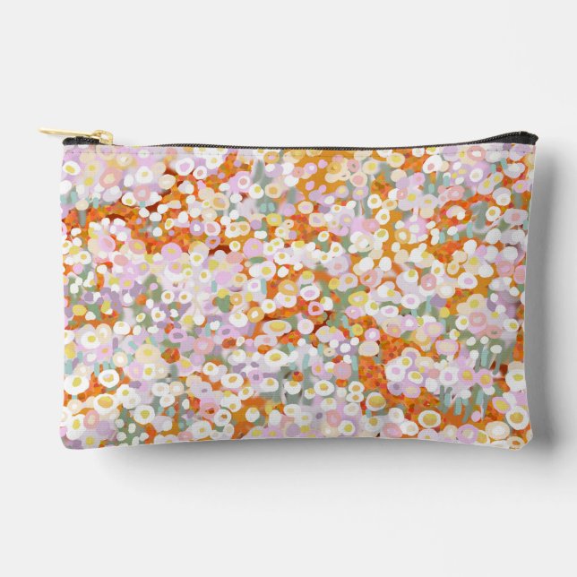 Pochette À Accessoires Joli fleur sauvage de la marguerite de papier aust (Recto)