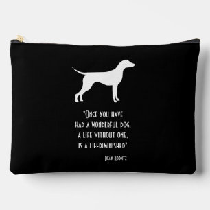 Pochette À Accessoires Joli jaune vert Dean Koontz citation chien
