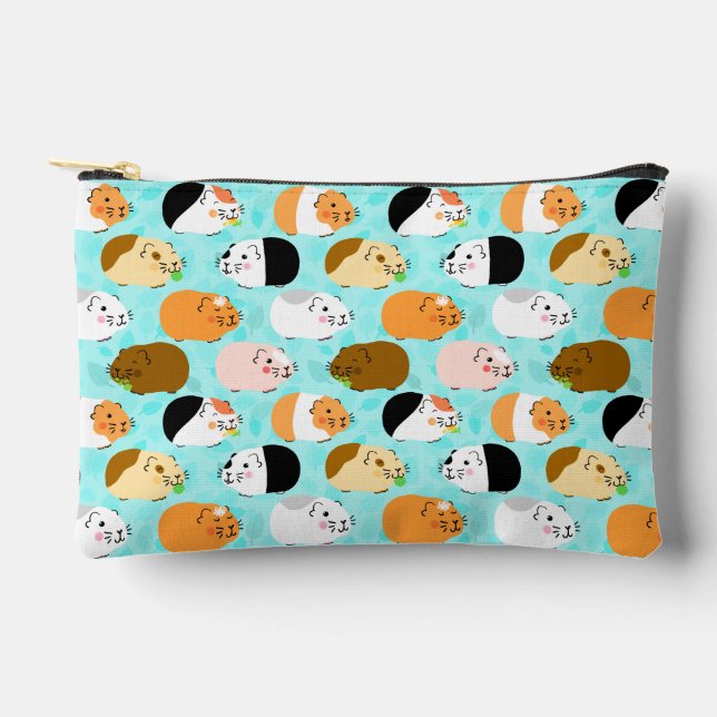 Pochette À Accessoires Joli motif de cochon d'Inde (Recto)