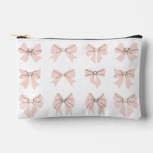 Pochette À Accessoires Joli Nœud Papillon Rose Blush