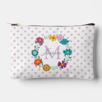 Jolie couronne de fleurs colorées Personnalisé Dot