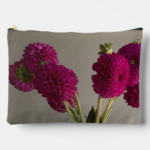 Pochette À Accessoires Jolie Dahlia Flower Photo originale +Custom Name