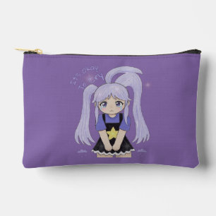 Pochette À Accessoires Jolie Fille Triste Illustration Dessinée à la Main