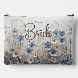 Pochette À Accessoires Jolie mariée de jardin bleu/blanc