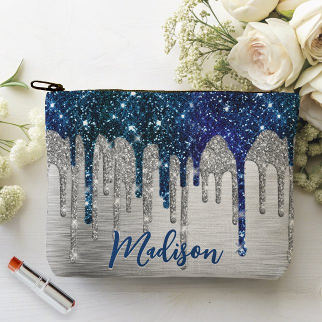 Pochette À Accessoires Jolie Parties scintillant bleue moderne Drivers mo (Créateur téléchargé)