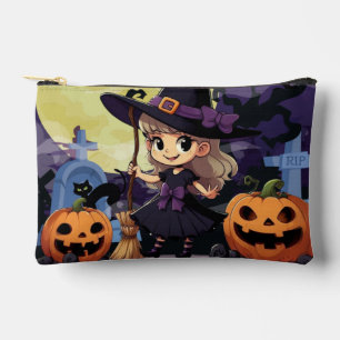 Pochette À Accessoires Jolie Sorcière d'Halloween Anime