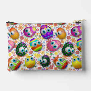 Pochette À Accessoires Jolis œufs de Pâques de dessin animé drôles