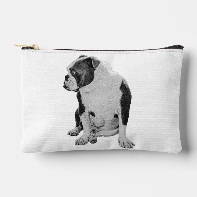 Pochette À Accessoires Jolis Zip, Flair Bulldog (Recto)