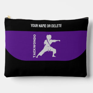 Pochette À Accessoires Joueur de Taekwondo, Cadeau d'anniversaire, Karate