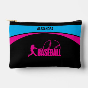 Pochette À Accessoires Joueuse de baseball, fille de baseball cadeau d'an