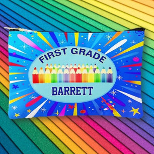 Pochette À Accessoires Jours scolaires ! Première année personnalisée
