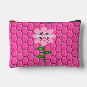Pochette À Accessoires Joyeuse Bee Day Girl rose Anniversaire Bumblebee