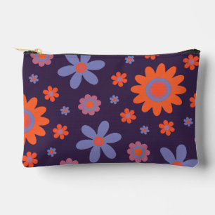 Pochette À Accessoires Joyeuses Fleurs Rétro mignonnes les années 70 Hipp