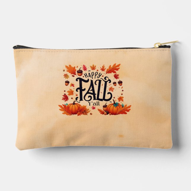 Pochette À Accessoires Joyeux Automne à tous classique  (Verso)