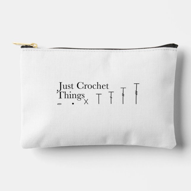 Pochette À Accessoires Juste Crochet (Recto)