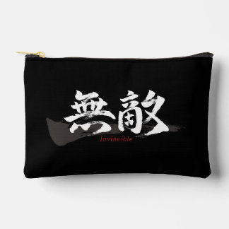 Pochette À Accessoires Kanji Muteki/Calligraphie japonaise invincible