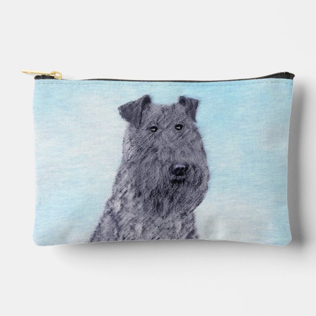 Pochette À Accessoires Kerry Blue Terrier peinture mignonne Chien d'origi (Recto)