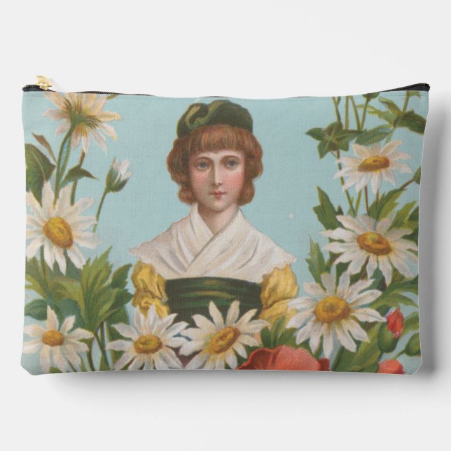 Pochette À Accessoires Kitschy Retro German Valentine's Card, 1884 (Recto)