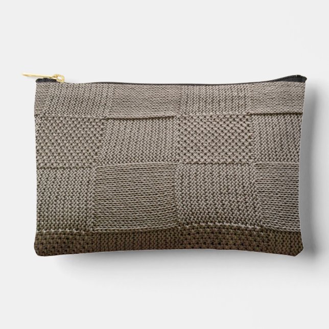 Pochette À Accessoires Knit en patchwork en panier par Shirley Taylor (Recto)