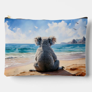 Pochette À Accessoires Koala regarde l'océan