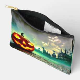 Pochette À Accessoires La citrouille lumineuse Halloween de SlipperyJoe