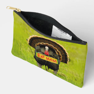 Pochette À Accessoires La dinde fière de SlipperyJoe mange du jambon roug
