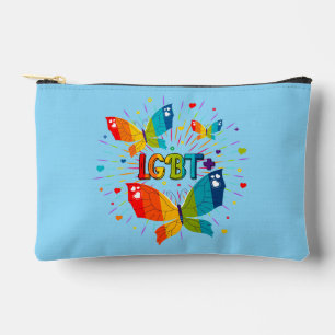 Pochette À Accessoires La fierté papillon L'amour est l'amour Sensibilisa