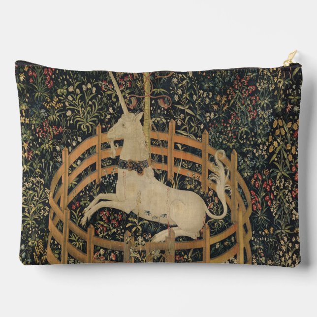 Pochette À Accessoires La licorne en captivité, Tapisserie médiévale (Verso)