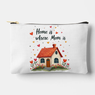 Pochette À Accessoires La maison est où maman est - Fête des mères au coe