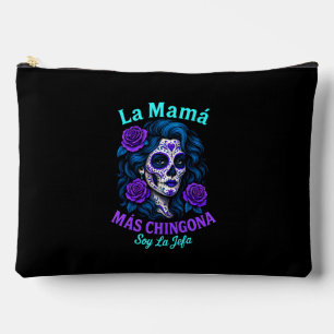Pochette À Accessoires La Mamá Más Chingona Amusante maman espagnole