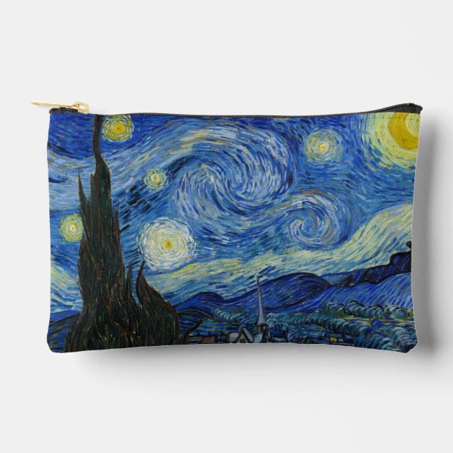 Pochette À Accessoires La nuit étoilée, 1889 par Vincent van Gogh (Recto)