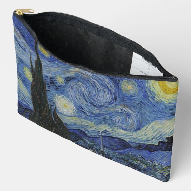 Pochette À Accessoires La Nuit étoilée de Van Gogh  (Ouvrir)