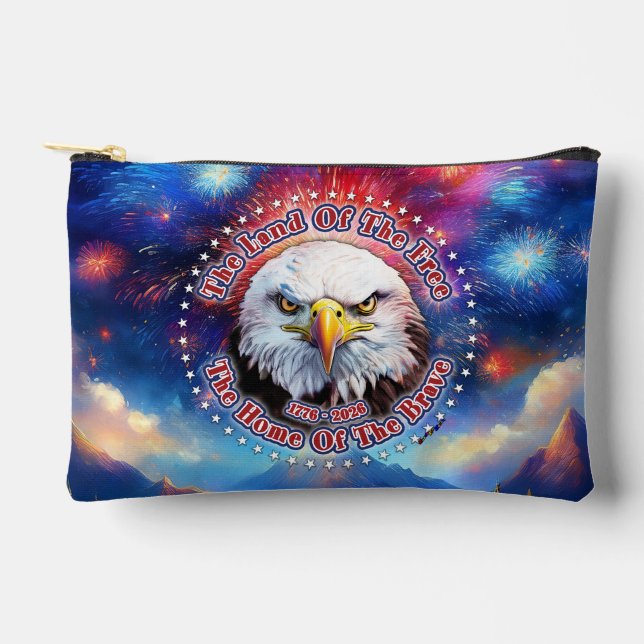 Pochette À Accessoires La Terre De La Maison Libre Brown Eagle Feux D'Art (Recto)