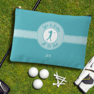 Pochette À Accessoires La vie des golfeurs est meilleure à l'heure de dép