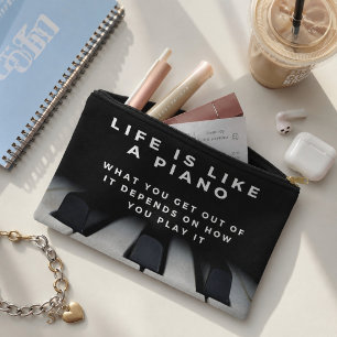 Pochette À Accessoires La vie est comme un piano Inspirant