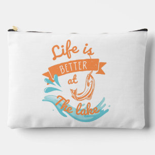 Pochette À Accessoires la vie est meilleure au lac