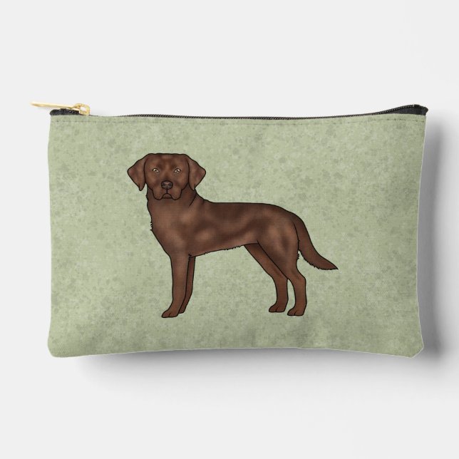 Pochette À Accessoires Labrador Retriever Chocolat Mignon Labrador de Des (Recto)