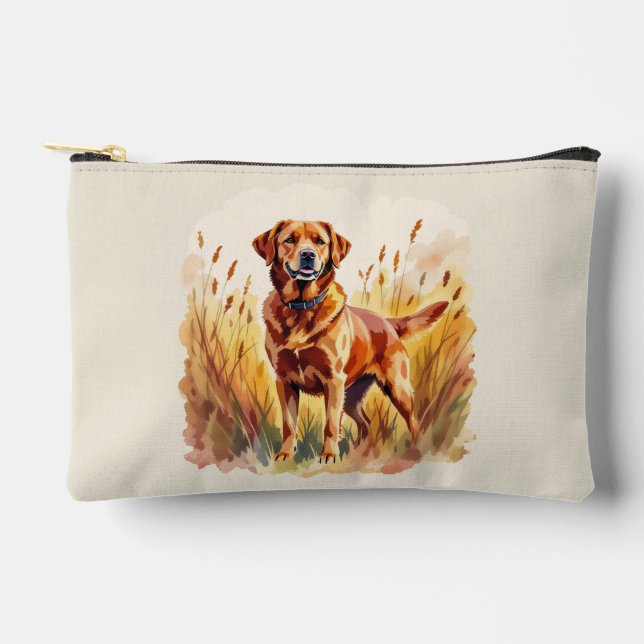 Pochette À Accessoires Labrador Retriever Fox Red Chien (Recto)