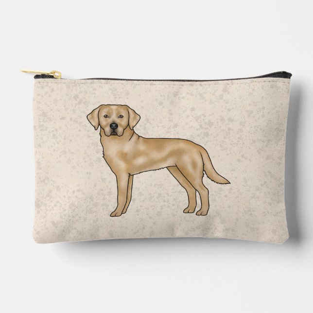 Pochette À Accessoires Labrador Retriever Jaune Chien de Lab Cartoon Mign (Recto)