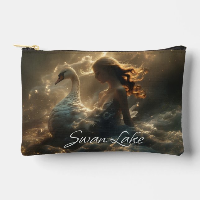 POCHETTE À ACCESSOIRES LAC DES CYGNES - BALLET & DANSE - (Recto)