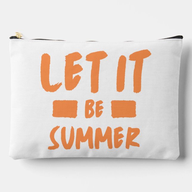 Pochette À Accessoires laissons-nous passer l'été (Recto)