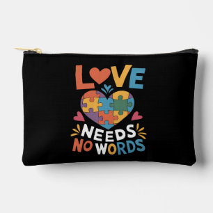 Pochette À Accessoires L'amour n'a pas besoin de mots Sensibilisation à l