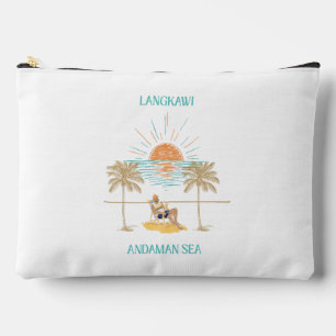 Pochette À Accessoires Langkawi Mer d'Andaman Rétro Chic