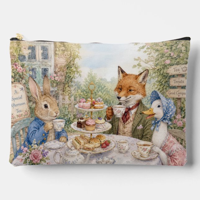 Pochette À Accessoires Lapin Classique Renard & Canard  (Recto)