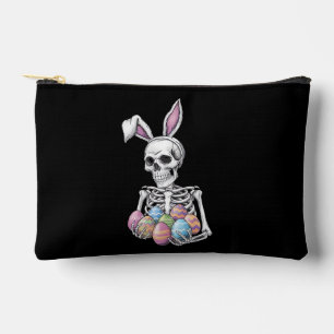 Pochette À Accessoires Lapin squelette tenant des œufs de Pâques Lapin dr