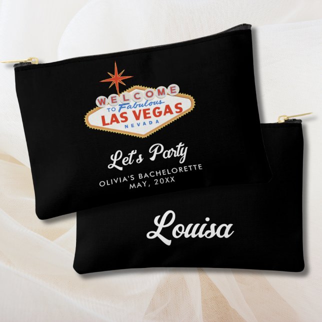 Pochette À Accessoires Las Vegas Bachelorette Party Favoriser personnalis (Las Vegas Bachelorette Party Favor Personalized Make up Accessory Pouch)