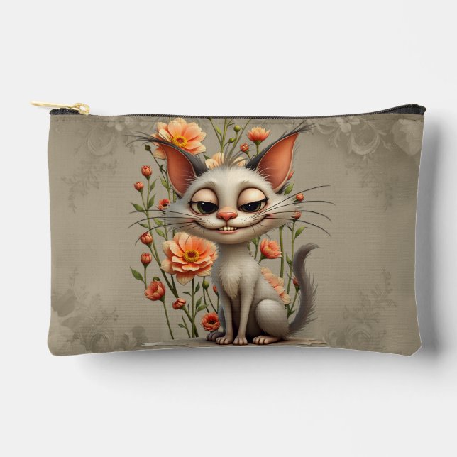 Pochette À Accessoires Le chat malicieux  (Recto)