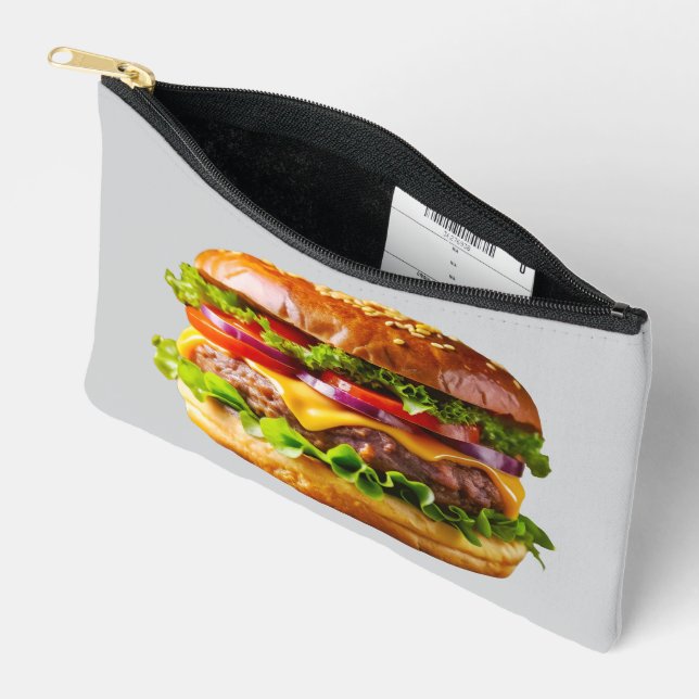 Pochette À Accessoires Le cheeseburger appétissant de SlipperyJoe crousti (Ouvrir)