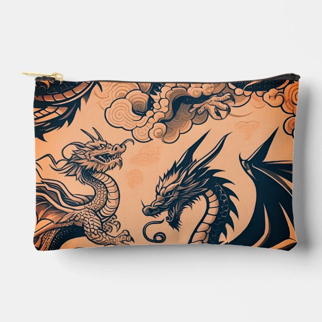 Pochette À Accessoires Le ciel orange de la guerre des dragons (Recto)